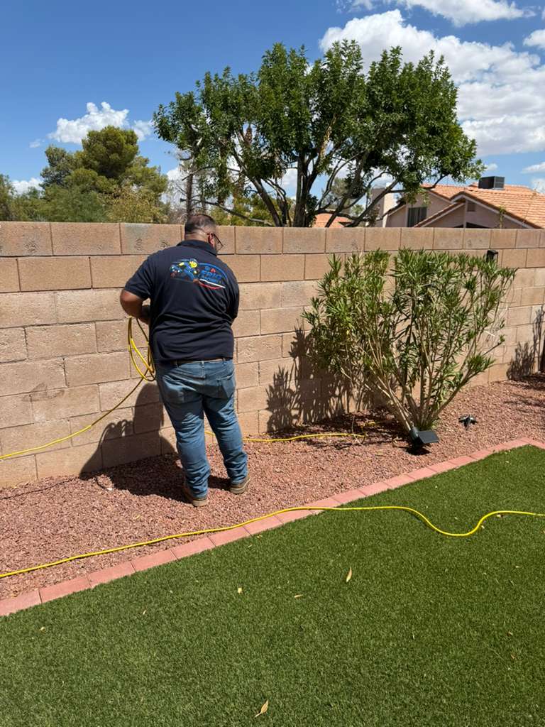 Servicio residencial reciente — Trabajo técnico en área exterior